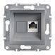 Розетка комп'ютерна RJ45 UTP кат. 6 Schneider Electric Asfora, Сталь, Сталь