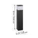 Стовпчик з розетками Eglo 901032 PARK 5, Anthracite