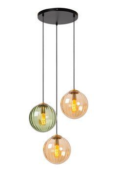 Підвісний світильник Lucide MONSARAZ &Oslash; 35 cm 3xE27 Green, Green