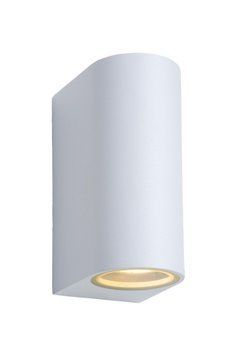Настінний точковий світильник Lucide ZORA-LED Indoor/Outdoor LED Dim. GU10 2x5W 3000K IP44 White, WHITE