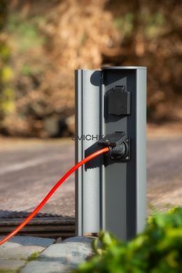 Стовпчик з розетками Lucide POWERPOINT, Anthracite