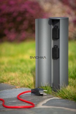 Стовпчик з розетками Lucide POWERPOINT, Anthracite