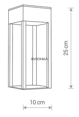 Уличное бра Nowodvorski Structure LED, Black