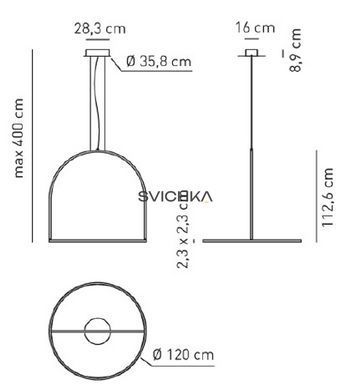 Подвесной светильник Axo Light U-LIGHT SPULI120