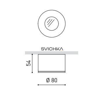 Точечный светильник Arkos Light Puck A2511002WT