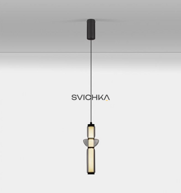 Підвісний світильник Nova luce 9009180 ULON, Black/Clear