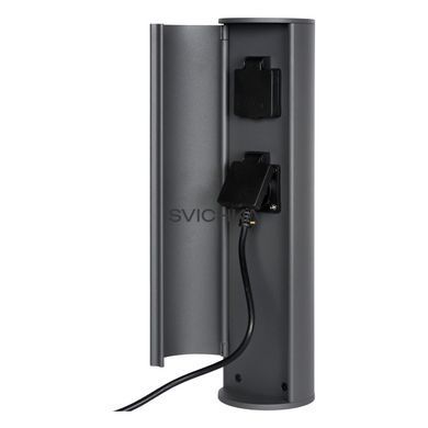 Стовпчик з розетками Lucide POWERPOINT, Anthracite