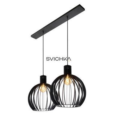Підвісний світильник Lucide MIKAELA 2xE27 Black, BLACK