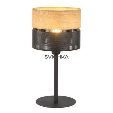 Настільна лампа TK-Lighting NICOL, Black/Beige, Чорний, бежевий, Чорний, Бежевий, Чорний