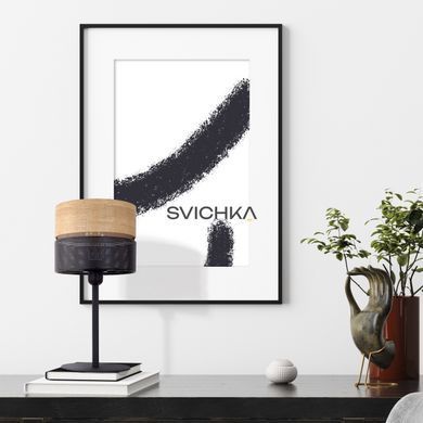 Настільна лампа TK-Lighting NICOL, Black/Beige, Чорний, бежевий, Чорний, Бежевий, Чорний