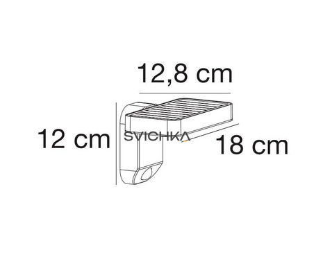 Вуличне бра з датчиком руху Nordlux 2118161003 Rica