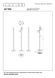 Аккумуляторная напольная лампа для чтения Lucide ANTRIM Battery pack/batteries LED Dim. 2x2,2W 2700K IP54, WHITE, Белый, Белый, Белый