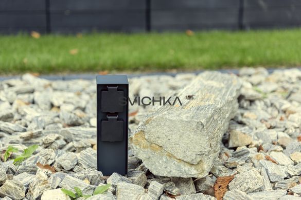 Стовпчик з розетками Kanlux DASTO Black