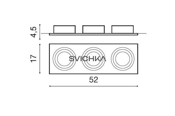 Точечный светильник Azzardo Siro 3 GM2300 ALU (AZ0773)