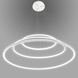 Люстра Circles LED SVK-SP806040-3K-WH, Білий, Білий, Білий