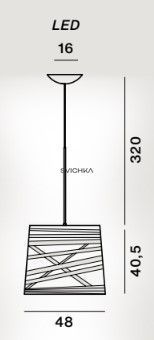 Подвесной светильник Foscarini Tress grande, White