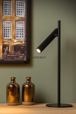 Настільна лампа Lucide PHILON &Oslash; 13 cm LED Dim. 1x4,5W 3000K Black, BLACK, Чорний, Чорний, Чорний