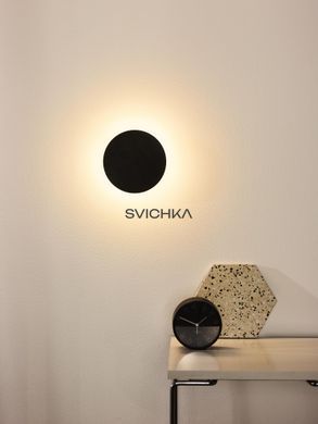 Настінний світильник Lucide EKLYPS LED &Oslash; 15 cm LED 1x7W 3000K Black, BLACK