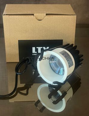 Точковий врізній світильник LTX TUB M TRIM, 4000К, білий