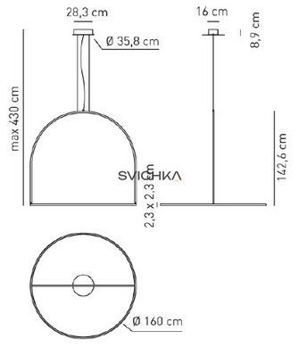 Подвесной светильник Axo Light U-LIGHT SPULI160