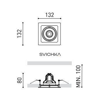 Точковий світильник Arkos Light Twist A2041221NT, Чорний, Чорний