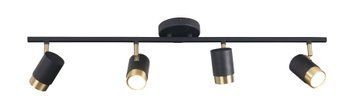 Стельовий світильник Maxlight PUMA 4, Black/Gold