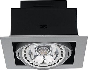Вбудований світильник Nowodvorski 9573 DOWNLIGHT ES111, Сріблястий, Сріблястий
