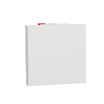 Выключатель Schneider Electric Unica New 1-клавишный кнопочный, схема 1, 10А, 2 модуля