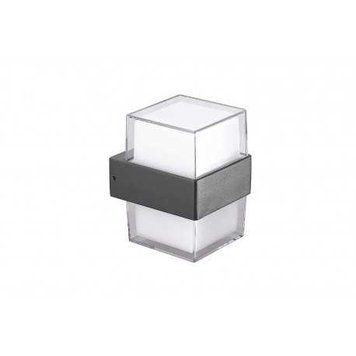Настінний вуличний світильник AZzardo LARS SQUARE 3000K Grey
