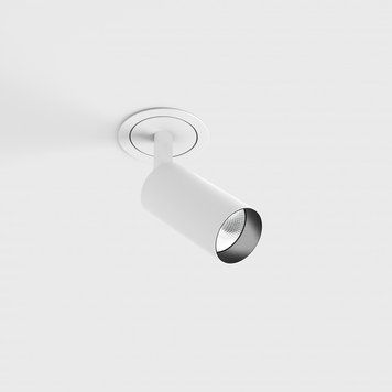 Врізний точковий світильник LTX NANO TUB S TRIM, D30mm, Н60mm, 3000K,White