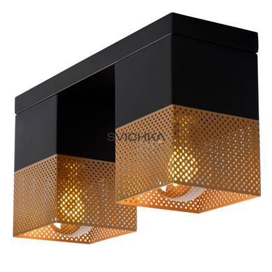 Потолочный светильник Lucide RENATE 2xE27 Matt Gold / Brass