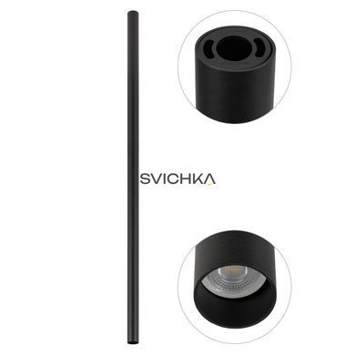 Точковий світильник Nowodvorski Fourty XL, Black