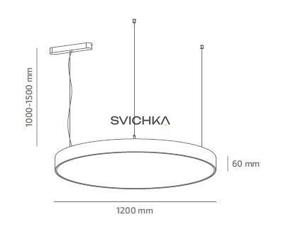 Підвісний світильник Barvanor UMBRELLA, 1200 мм, 3000K, White