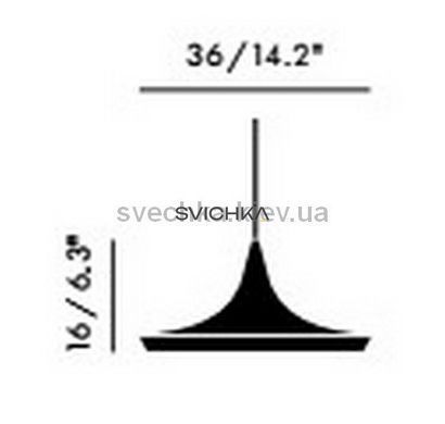 Подвесной светильник Tom Dixon BEAT WIDE BLS01-PEUM