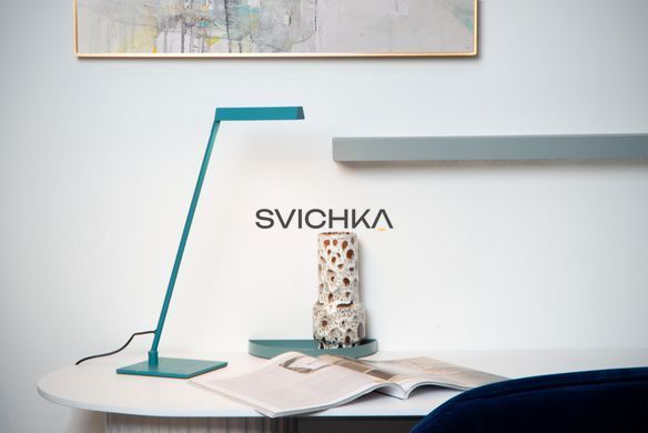 Настільна лампа Lucide LAVALE LED Dim. 1x3W 2700K Turquoise, Turquoise, Бірюзовий, Бірюзовий