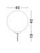 Декоративный светильник Nova Luce 9186716 MOON 40, White