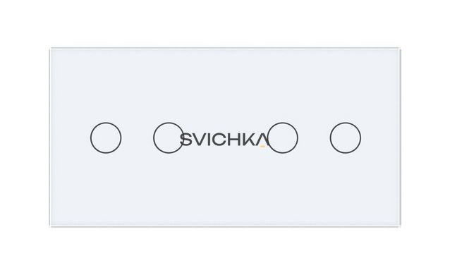 Рамка 2-постовая для двух 2-сенсорных выключателей (2-2) LIVOLO закалённое стекло