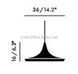 Подвесной светильник Tom Dixon BEAT WIDE BLS01-PEUM