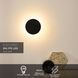 Настінний світильник Lucide EKLYPS LED &Oslash; 15 cm LED 1x7W 3000K Black, BLACK