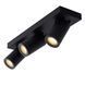 Потолочный точечный светильник для ванной Lucide TAYLOR LED Dim to warm GU10 3x5W 2200K/3000K IP44 Black, BLACK