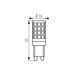 Лампа Kanlux 24526 Zubi LED 4W G9-WW, 4W 3000K
