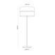 Торшер TK-Lighting NICOL, Black/Beige, Черный, бежевый, Черный, Бежевый, Черный