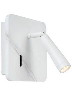 Бра Lucide OREGON LED 1x4W 3000K With USB charging point White, WHITE