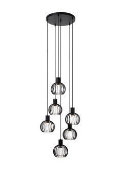 Підвісний світильник Lucide MIKAELA &Oslash; 35 cm 6xE14 Black, BLACK