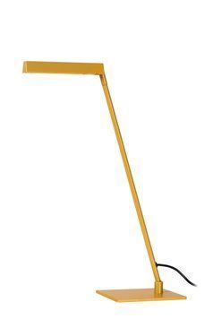 Настільна лампа Lucide LAVALE LED Dim. 1x3W 2700K Ocher Yellow, Ocher Yellow, Охра жовта, Охра жовта