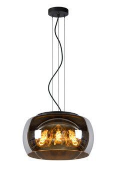 Підвісний світильник Lucide OLIVIA &Oslash; 40 cm 3xE27 Smoke Grey, Smoke Grey