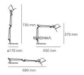 Настенный светильник Artemide Tolomeo micro parete A010900 (+видео)