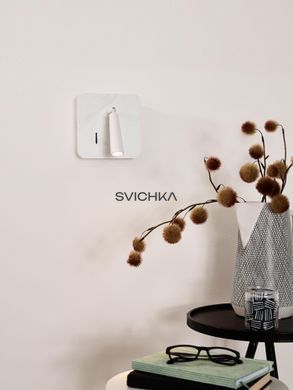Бра Lucide OREGON LED 1x4W 3000K With USB charging point White, WHITE