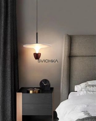 Світильник підвісний KLOODI DECO PE-NIMBA300 6W+6W 3K WH/BK, Білий, Чорний