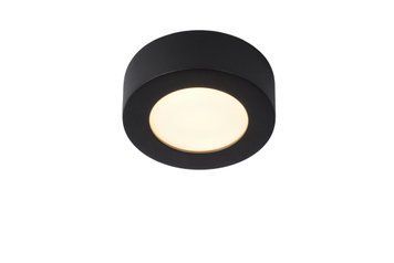Стельовий світильник для ванної Lucide BRICE LED &Oslash; 11,7 cm LED Dim. 1x8W 3000K IP44 Black, BLACK